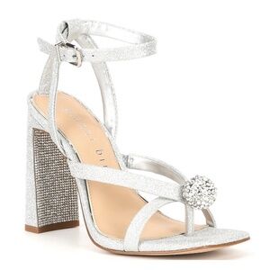 NEW Gianni Bini Booker Glitter Fabric Disco Ball Rhinestone Thong Dress …